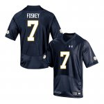 Notre Dame Fighting Irish Men's Isaiah Foskey #7 Navy Under Armour Authentic Stitched College NCAA Football Jersey HGZ5499MB